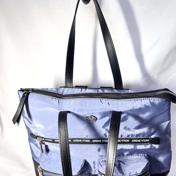 Adrienne Vittadini  Women\'s Back Pack/Purse/Bag-Stella Blue/Black-NWOT-Nylon-Cas main image 6